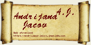 Andrijana Jačov vizit kartica